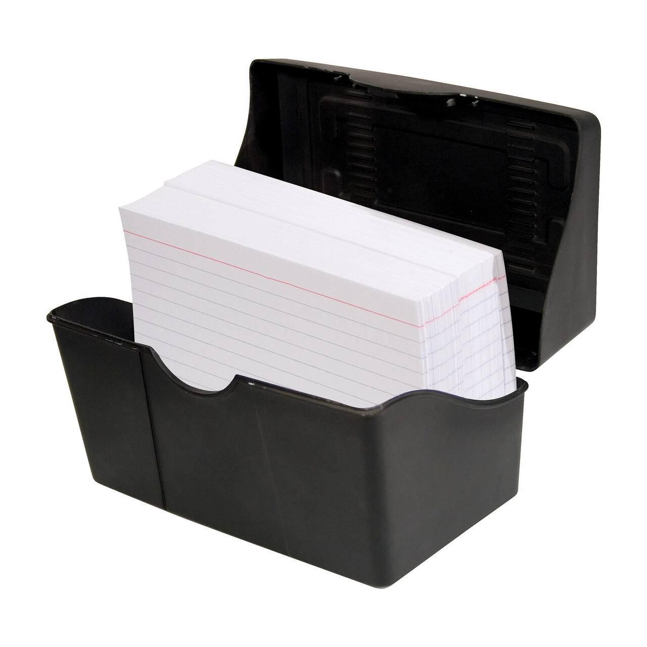 Innovative Storage Designs Black Index Card Holder
